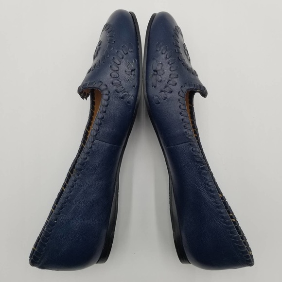 Jack Rogers Pinwheel Navajo Leather Slip On Ballet Flats Women's 8.5 - Picture 5 of 7